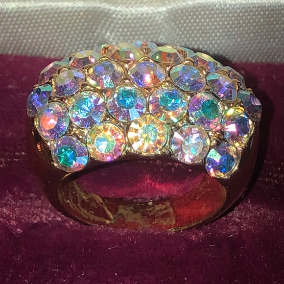 Agatha Paris Multi Faceted Aurora Borealis Ring - Picture 6 of 6